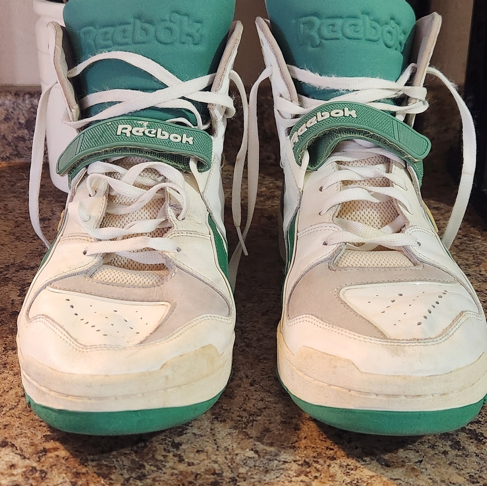 Original 1980s REEBOK COMMITMENT HIGH TOP SNEAKERS. - Picture 16 of 16